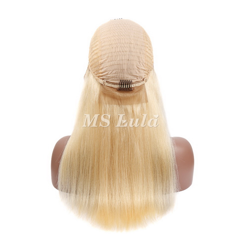 #613 Blonde Silky Straight 13x4 Lace Front Wig - 图片 8